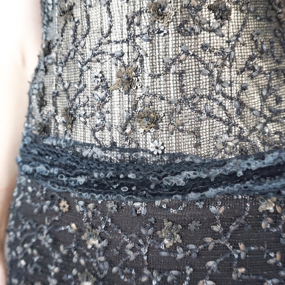 VINTAGE COUTURE Embellished Gown Rare Handmade - Picture 6 of 8